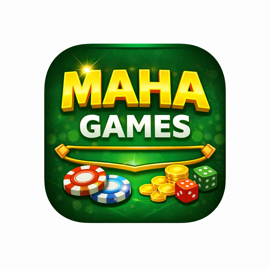 Maha Games earning app logo, yono earning app India, real money earning app